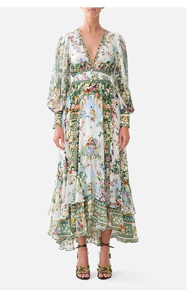 LONG BUTTON FRONT DRESS | ART FOR THE EMPRESS