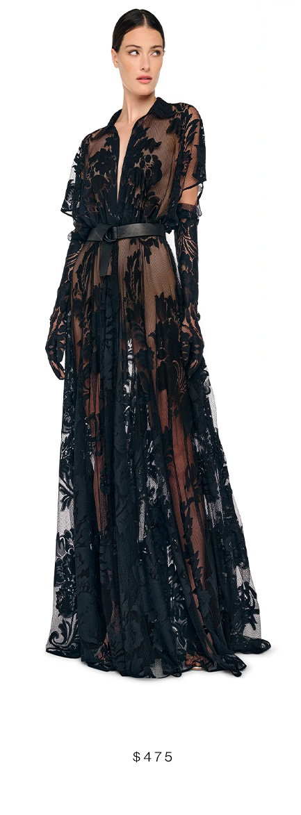 SUPER OS BF NK SHIRT FLARED GOWN