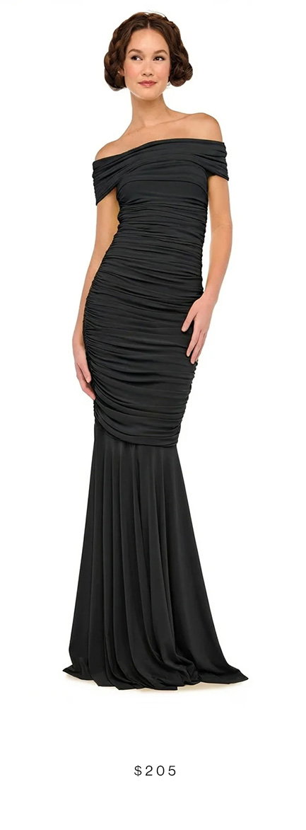 SLEEVELESS COWL NECK SIDE SHIRRED FISHTAIL GOWN