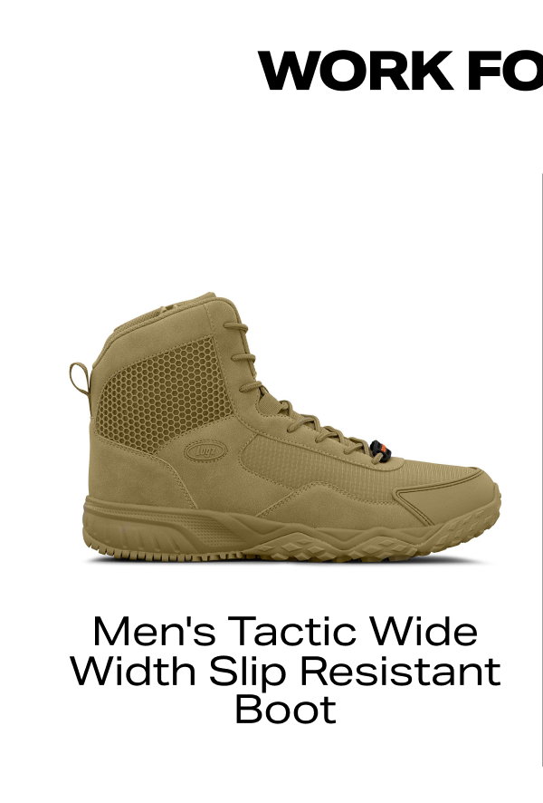 Men's Tactic Wide Width Slip Resistant Boot