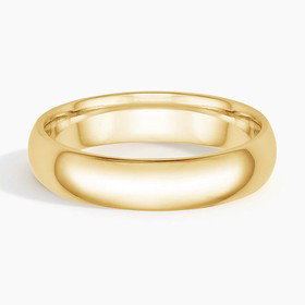 14K Yellow Gold Comfort Fit 5mm Wedding Ring