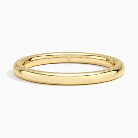 14K Yellow Gold 2mm Comfort Fit Wedding Ring
