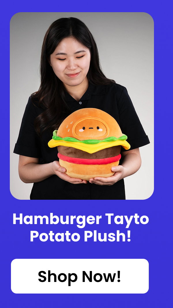 Hamburger Tayto Potato Plush by SMOKO!