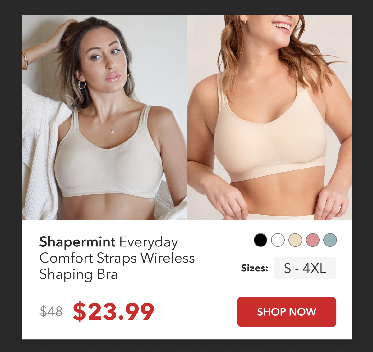 Shop Comfort Straps Bra