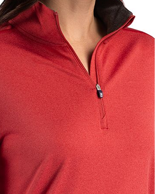 Close-up of Forge Quarter Zip Pullover