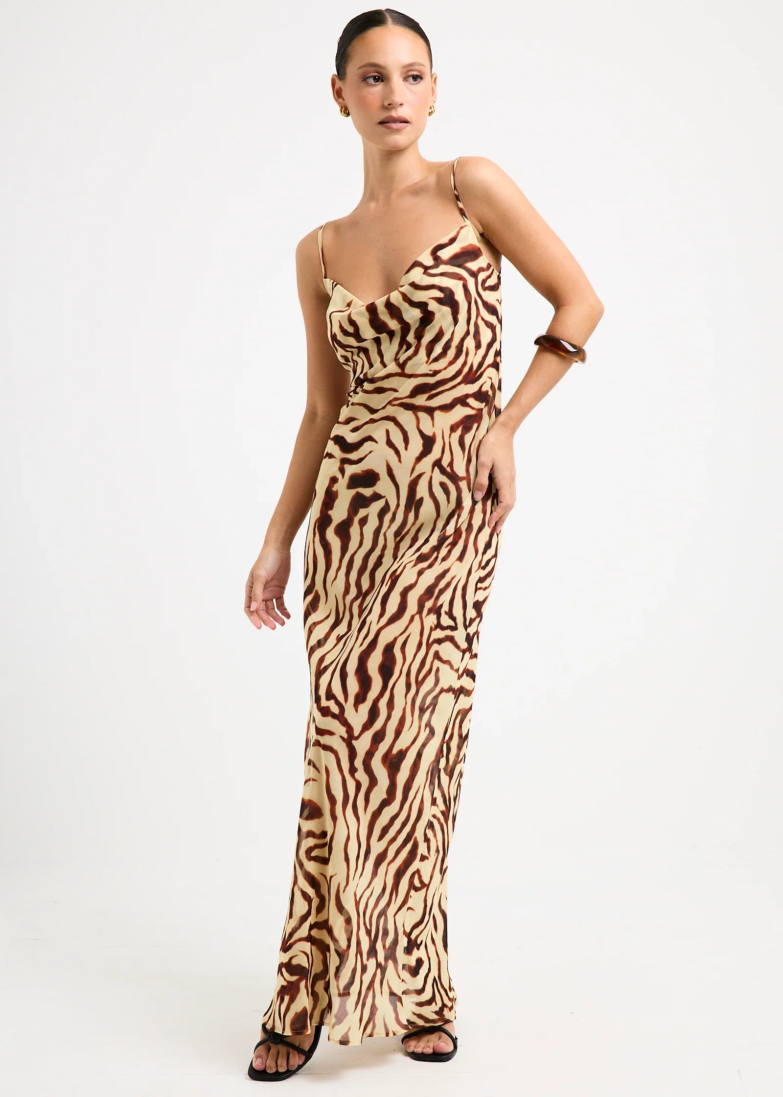 Image of Linda Sheer Slip Maxi Dress
