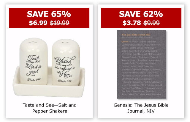 Taste and See—Salt and Pepper Shaker | Genesis: The Jesus Bible Journal, NIV