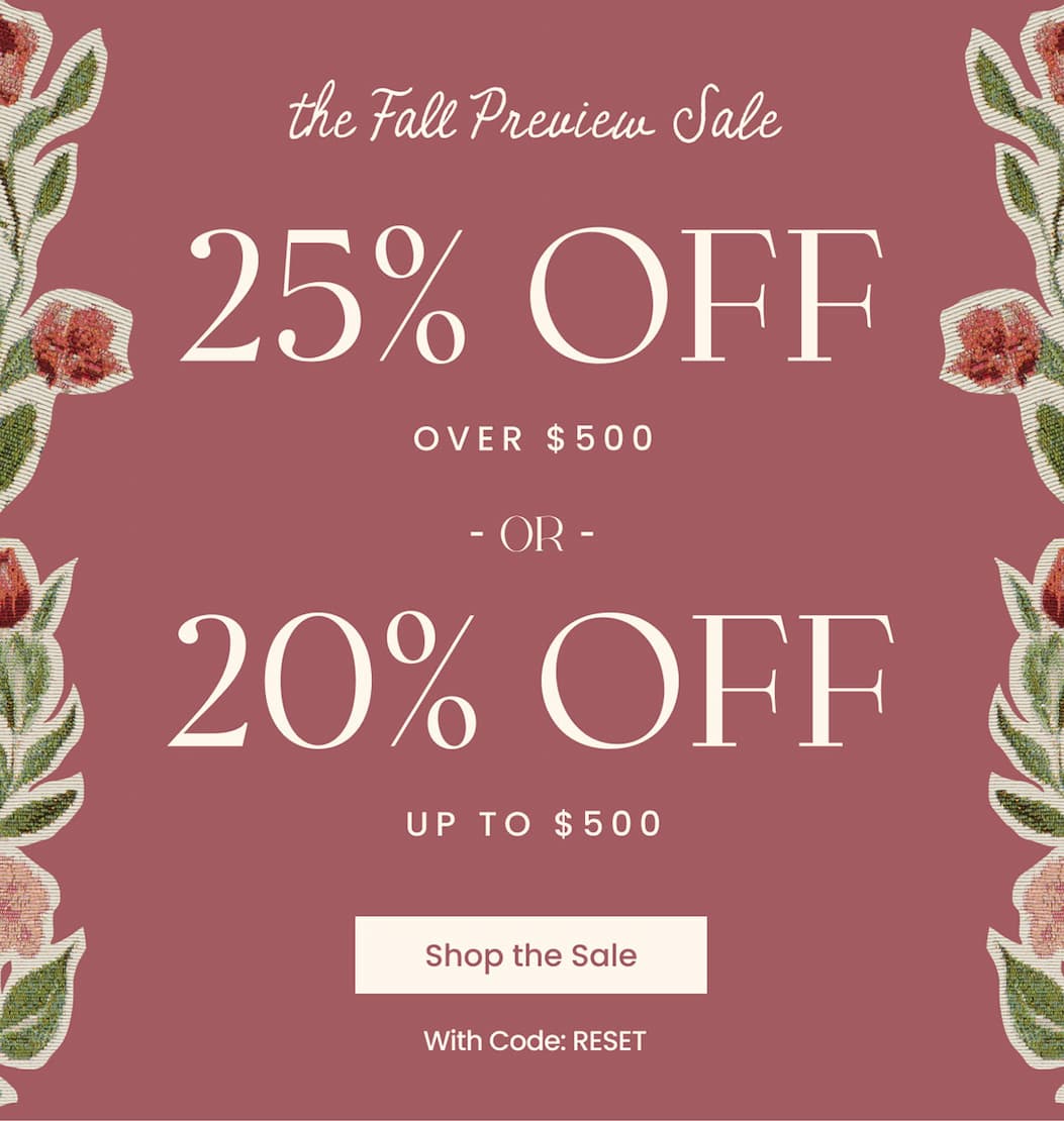 25% off over $500 or 20 % off upto $500