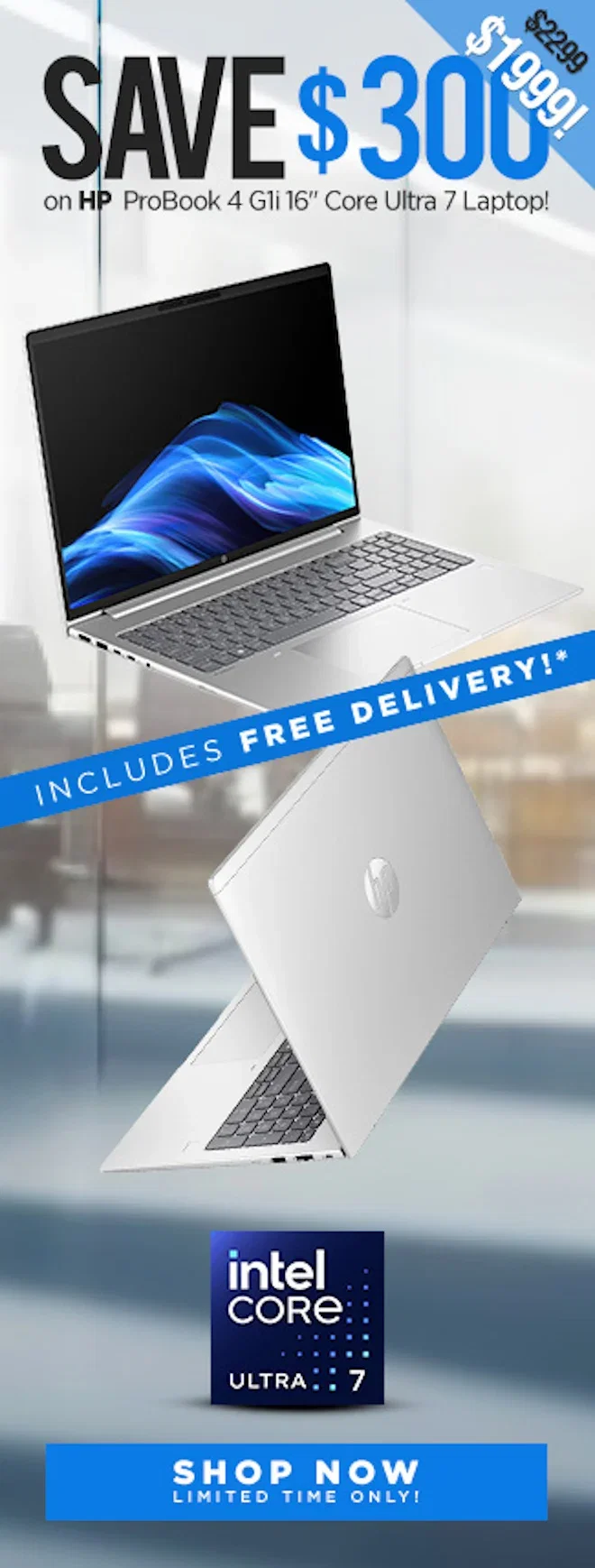 SAVE HP ProBook 4 G1i 16" Core Ultra 7 Laptop