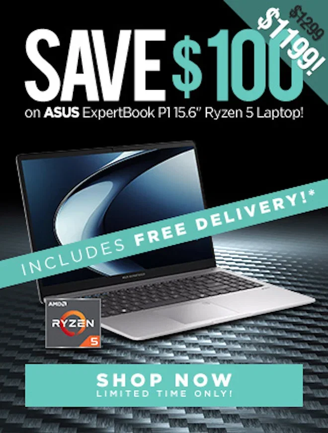 SAVE ASUS ExpertBook P1 15.6" Ryzen 5 Laptop