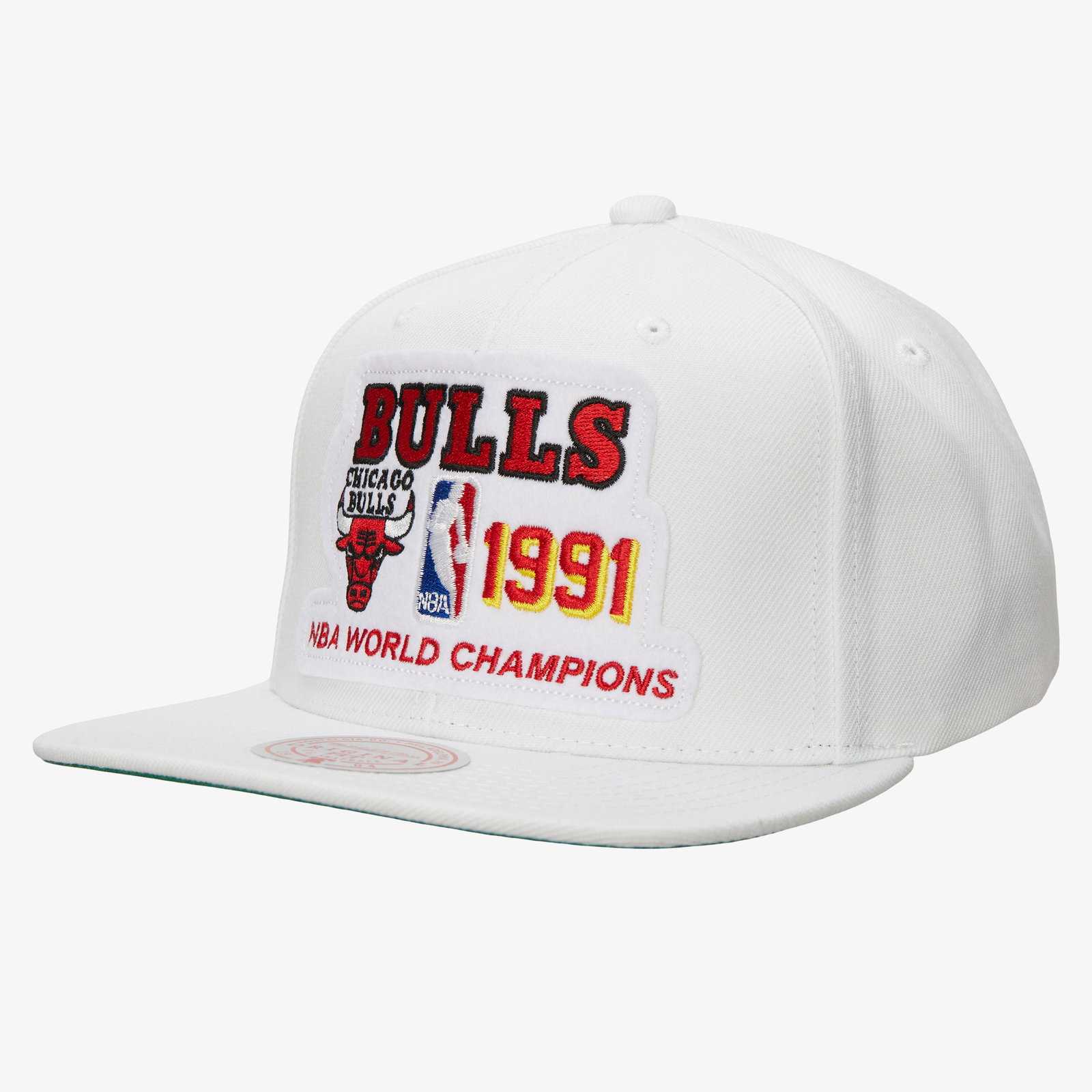 Chicago Bulls Mitchell & Ness 91 Champs Snapback Cap