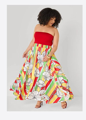 Floral Satin Maxi Skirt