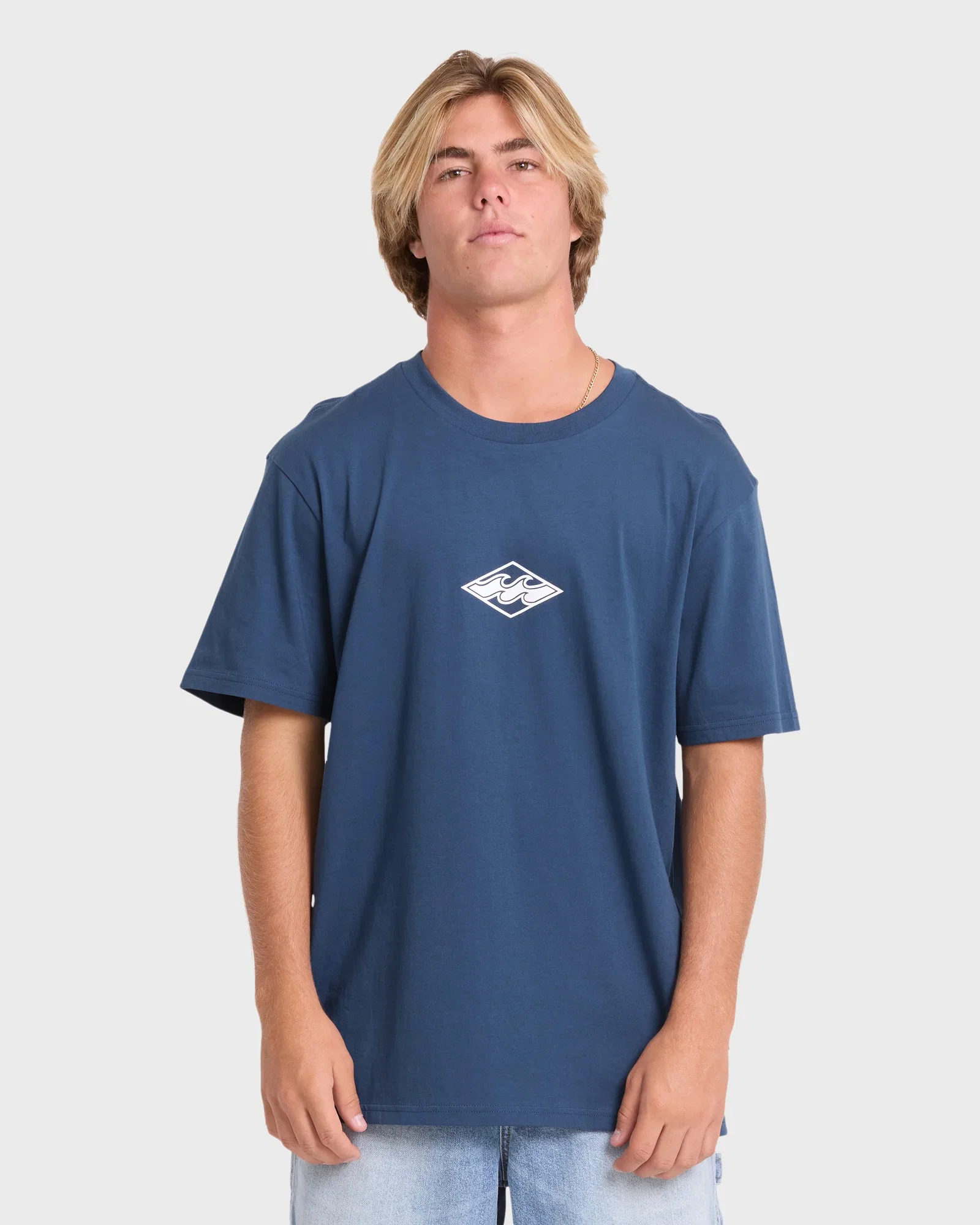 Image of Mainstay Premium Short Sleeve Cotton T-Shirt - Dark Denim