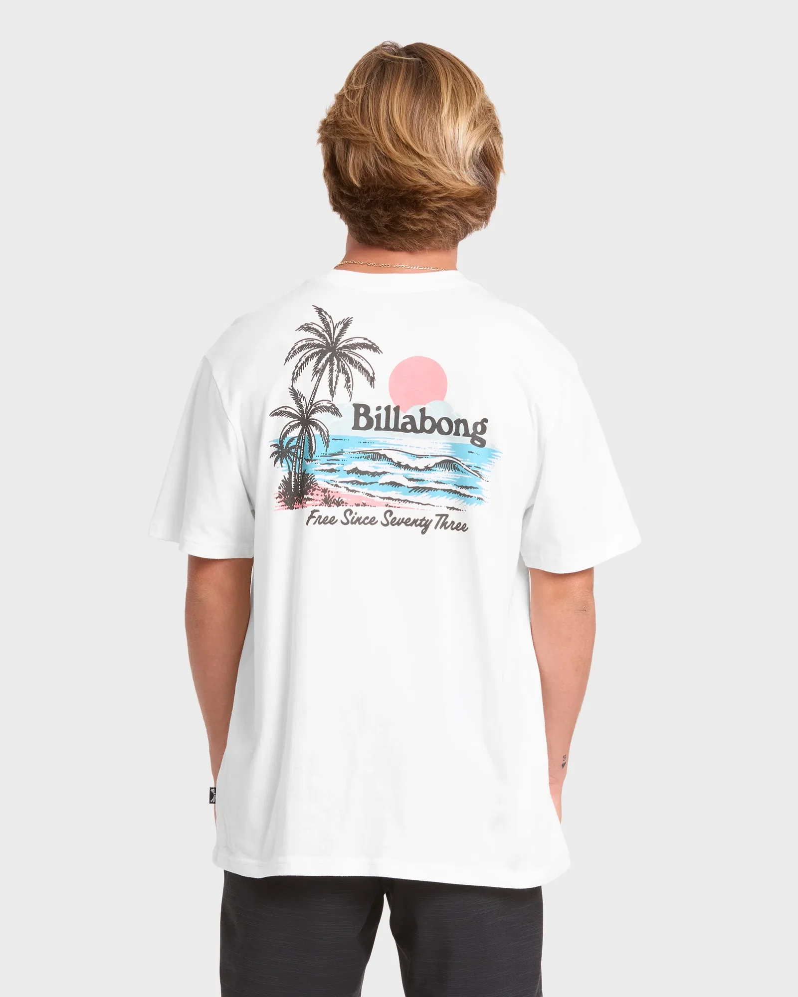 Image of Lounge Premium Short Sleeve Knit Graphic T-Shirt - Off White