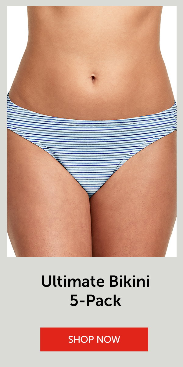 Hanes Ultimate ComfortSoft Women's Bikini Underwear, 5-Pack