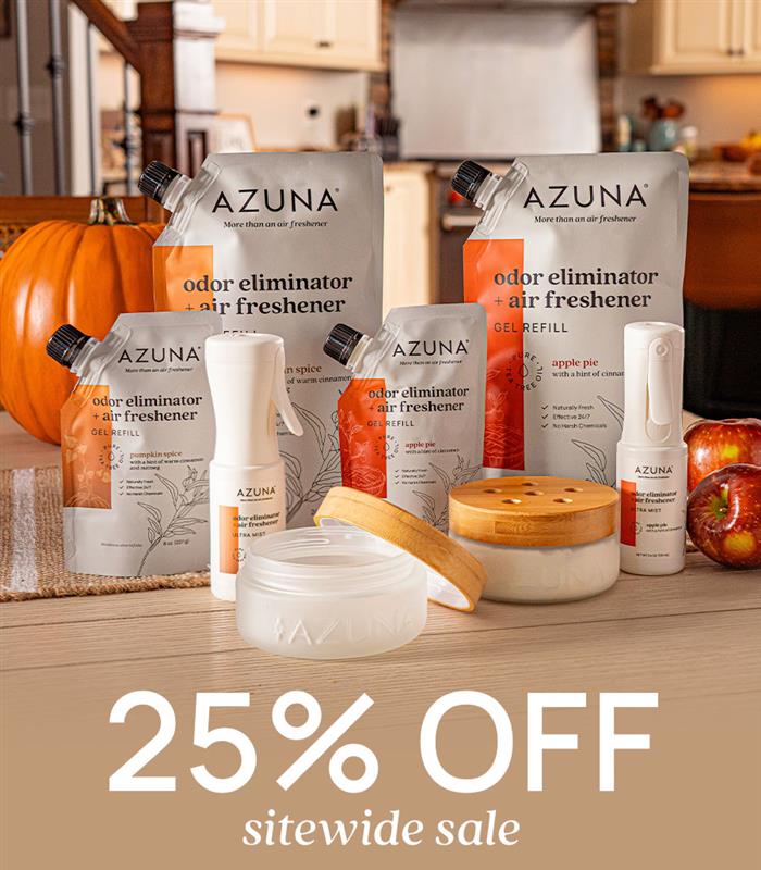 sitewide sale 25% off, plus pumpkin spice and apple pie are back