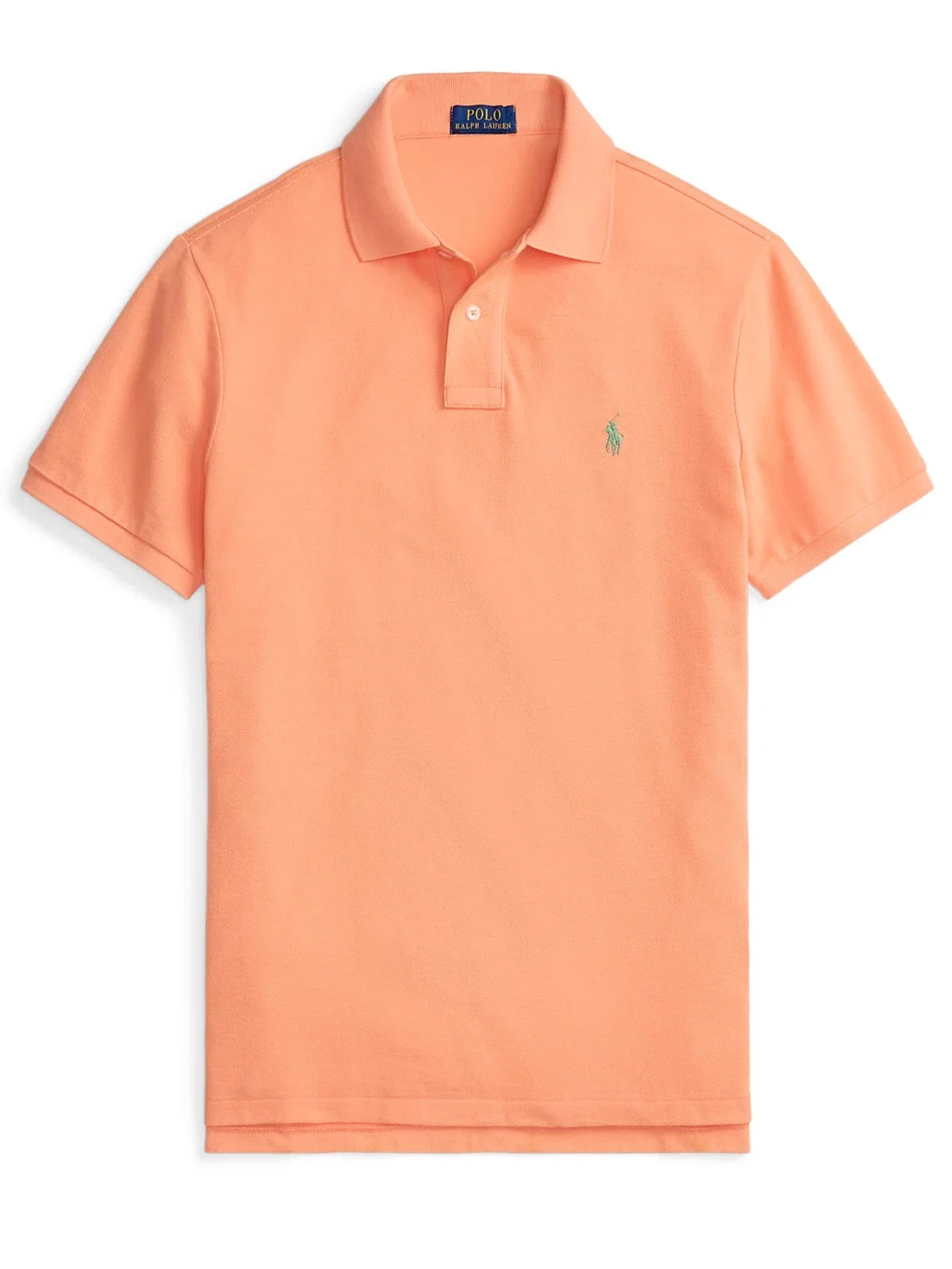 Piqué-Poloshirt mit Logo-Stickerei, Custom Slim Fit