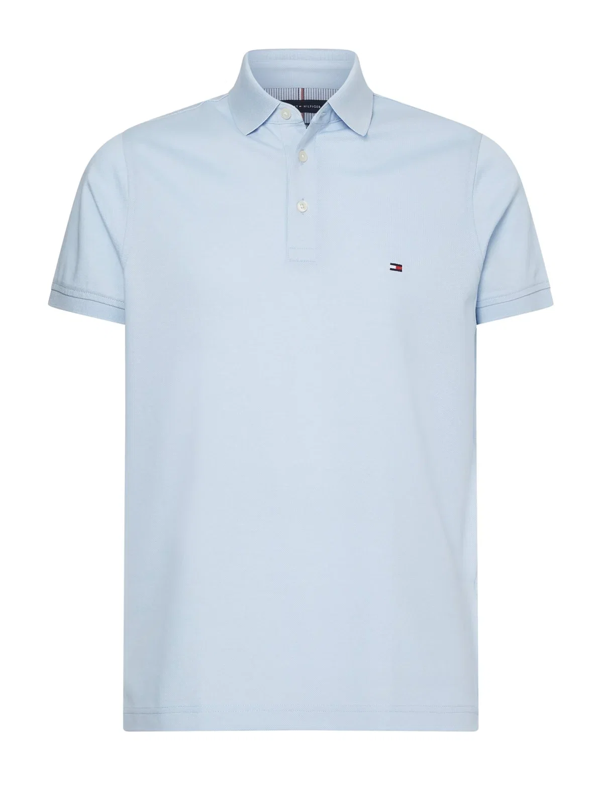 Stretch-Poloshirt 1985 mit Flag-Stickerei, Slim Fit