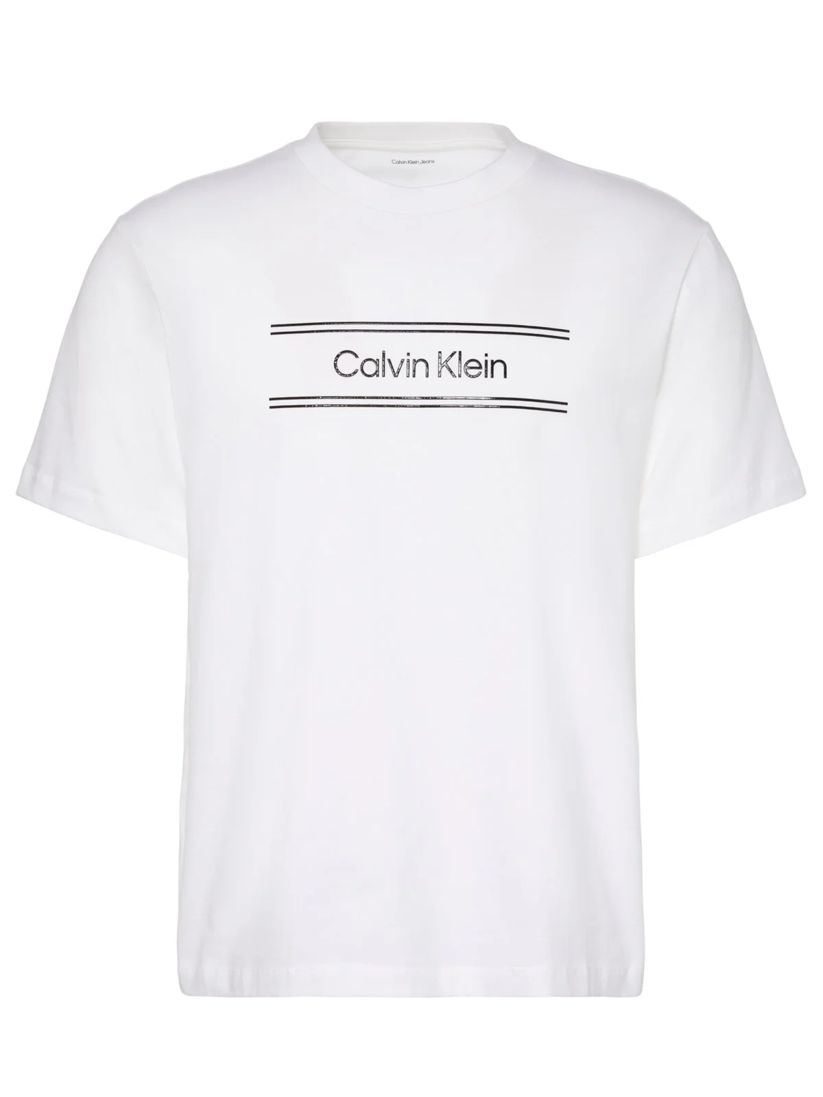 T-Shirt aus Baumwolle mit Label-Print, Regular Fit