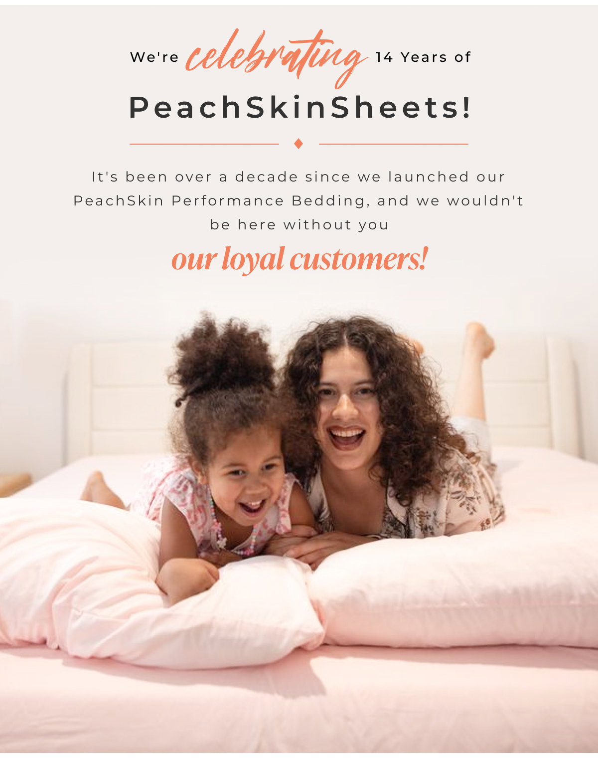 We're celebrating 14 Years of PeachSkinSheets!