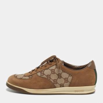 Brown/Beige GG Canvas and Sued