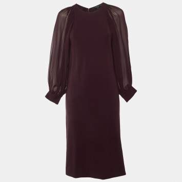 Burgundy Stretch Knit Bishop S