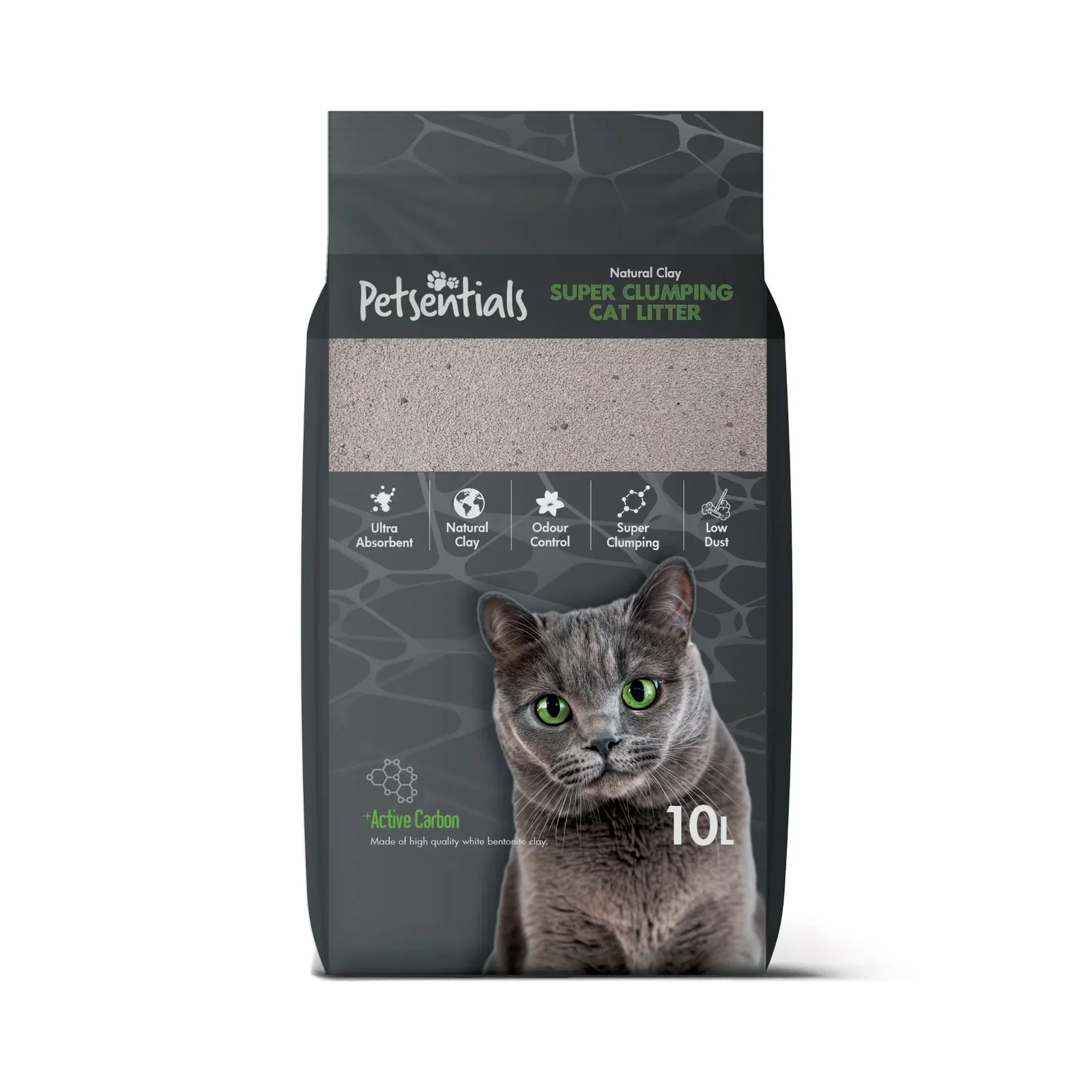 Image of Petsentials Super Clumping Cat Litter with Activated Carbon