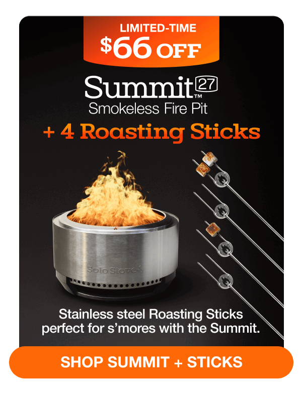 Summit 27 Fire Pit + Roasting Sticks Bundle