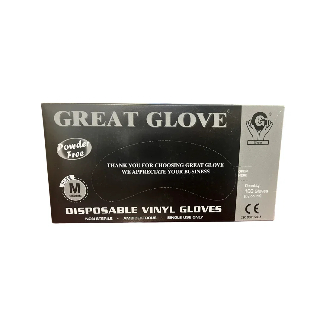 Image of BLACK Vinyl Powder-Free Glove (NEW!)	Great Glove