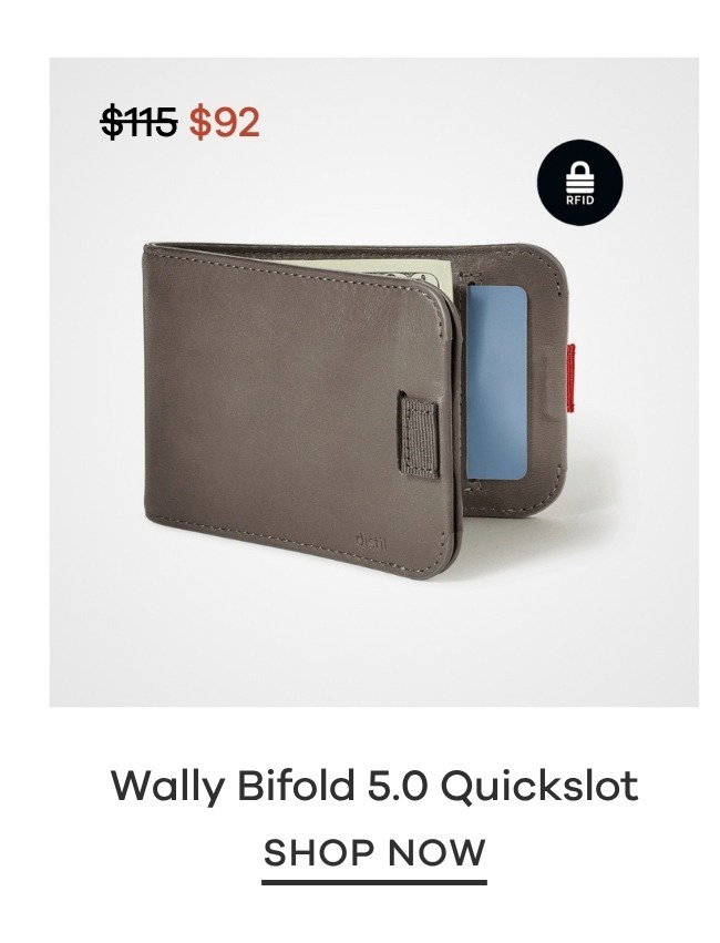 shop wally bifold 5.0 quickslot