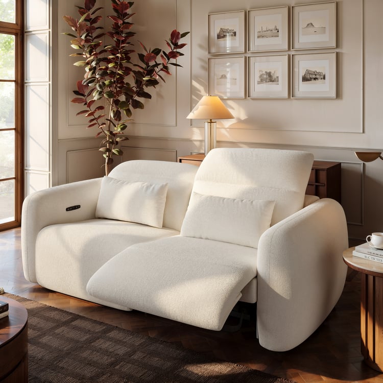 89" 2-Seater Chenille Zero Gravity Power Reclining Sofa with Pillows & USB Port