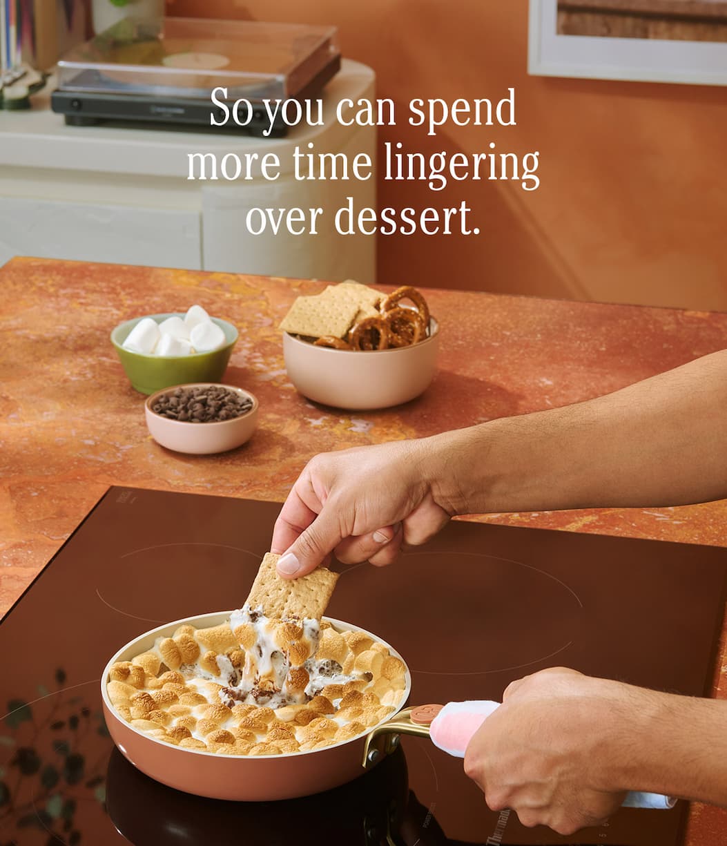 So you can spend more time lingering over dessert.