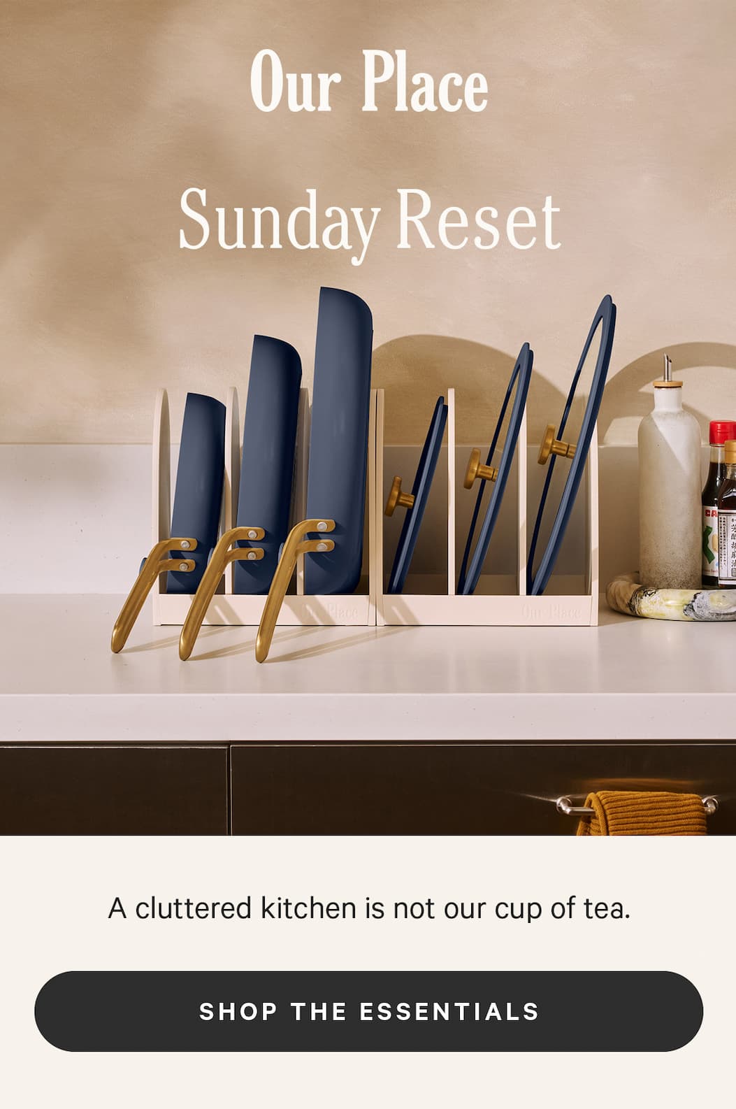 Our Place | Sunday Reset - A cluttered kitchen is not our cup tea.