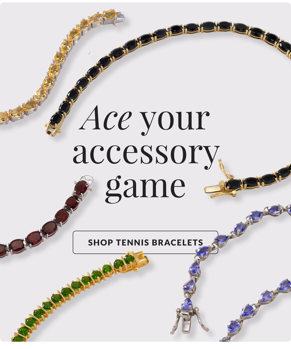 Ace your accessory game. Shop Tennis bracelets.