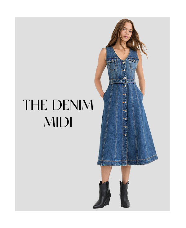 Denim midi