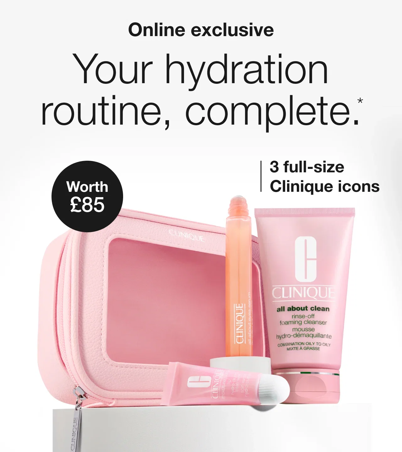 Moisture Surge™ 3-piece full-size hydration set for £25 when you spend £40