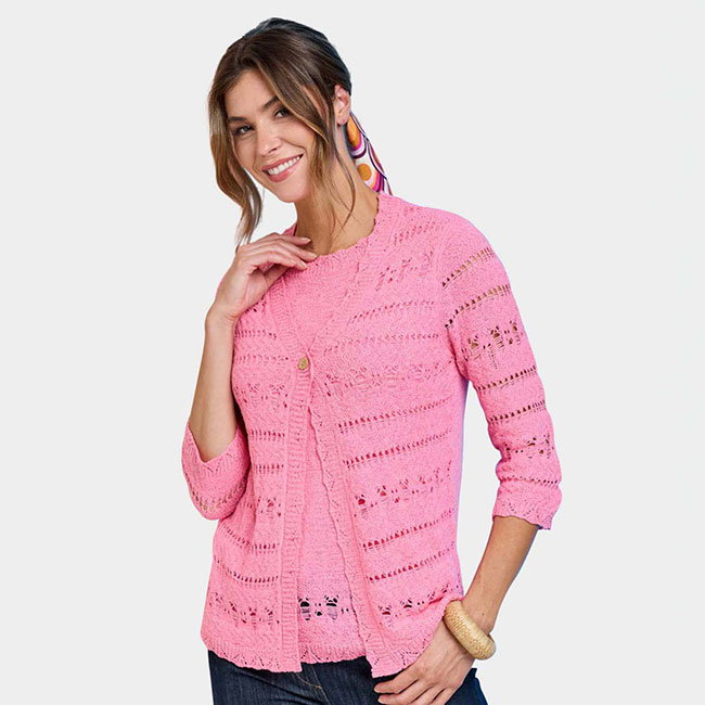 Pointelle Mock Twinset - LD559