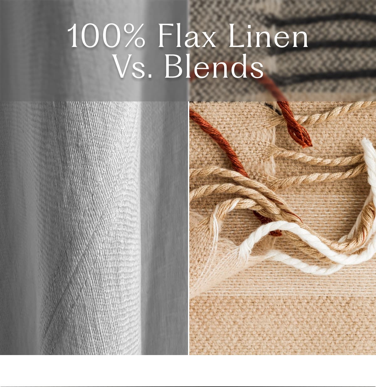 100% Flax Linen vs. Blends
