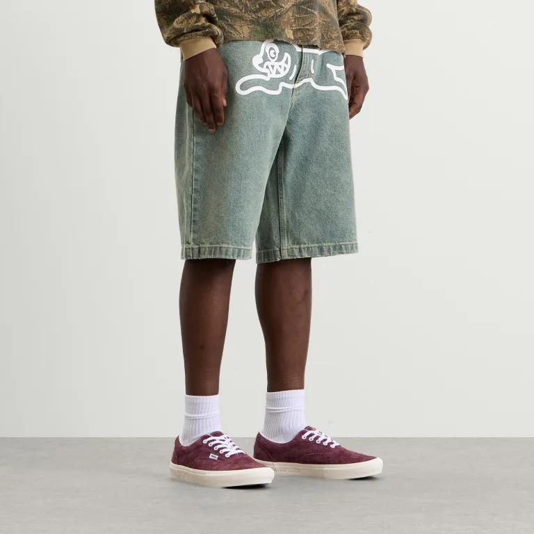 ICECREAM Running Dog Denim Shorts