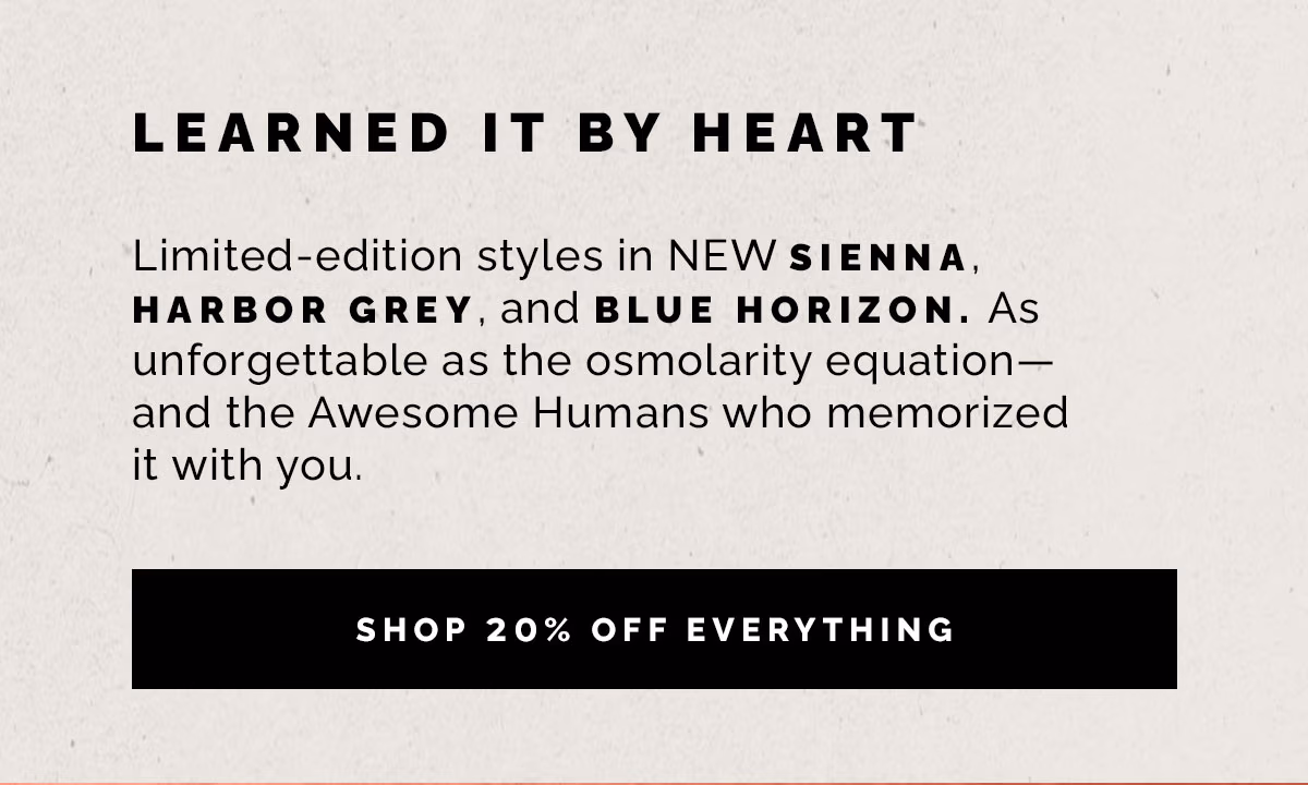 Shop 20% OFF Everything