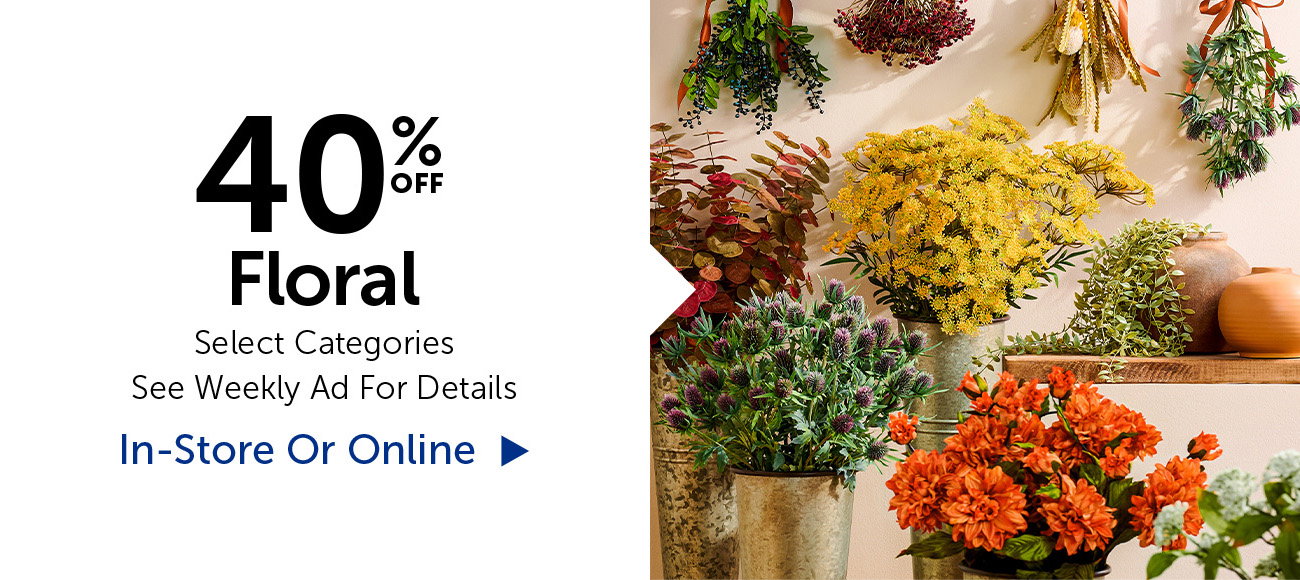 40% Off Floral - Select Categories