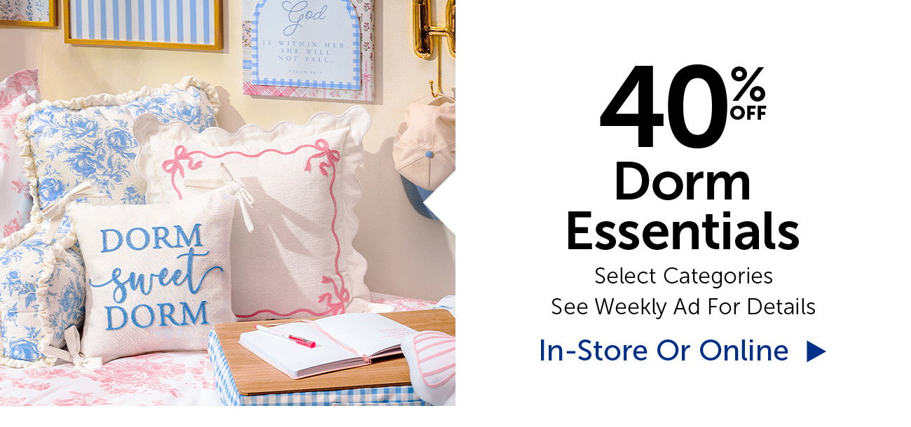 40% Off Decor Essentials - Select Categories