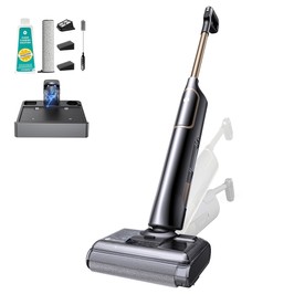 Vactidy X7S Wet & Dry Vacuum Cleaner, 150W Motor, 20kPa Suction, 2600mAh Battery, 40-Min Runtime, 800ml Water Tank, 3 Cleaning Modes, Self-Cleaning System, 180° Flat Reach, Zero-Edge Cleaning