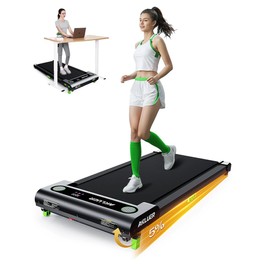Akluer 480L-A Walking Pad with Incline, 2.5HP Quiet Motor, Remote Control & LED Display, 150kg Max Capacity, Shock-Absorbing Belt
