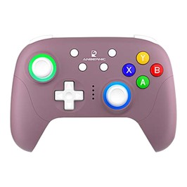 ANBERNIC RG P01 Game Controller, Hall Effect Triggers & Joystick, Six-axis Gyroscope, Bluetooth/2.4G Wireless/ Wired Connection, 9 Hours Autonomy, Compatible with PC, Switch, Android, iOS, Steam - Purple