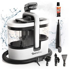 Teendow C7 Max Carpet Vacuum Cleaner, 1800W Power, 16kPa Suction, ≥100°C Steam, Spray, Scrub & Vacuum Cleaning Modes, 1600ml/1500ml Dual Water Tanks