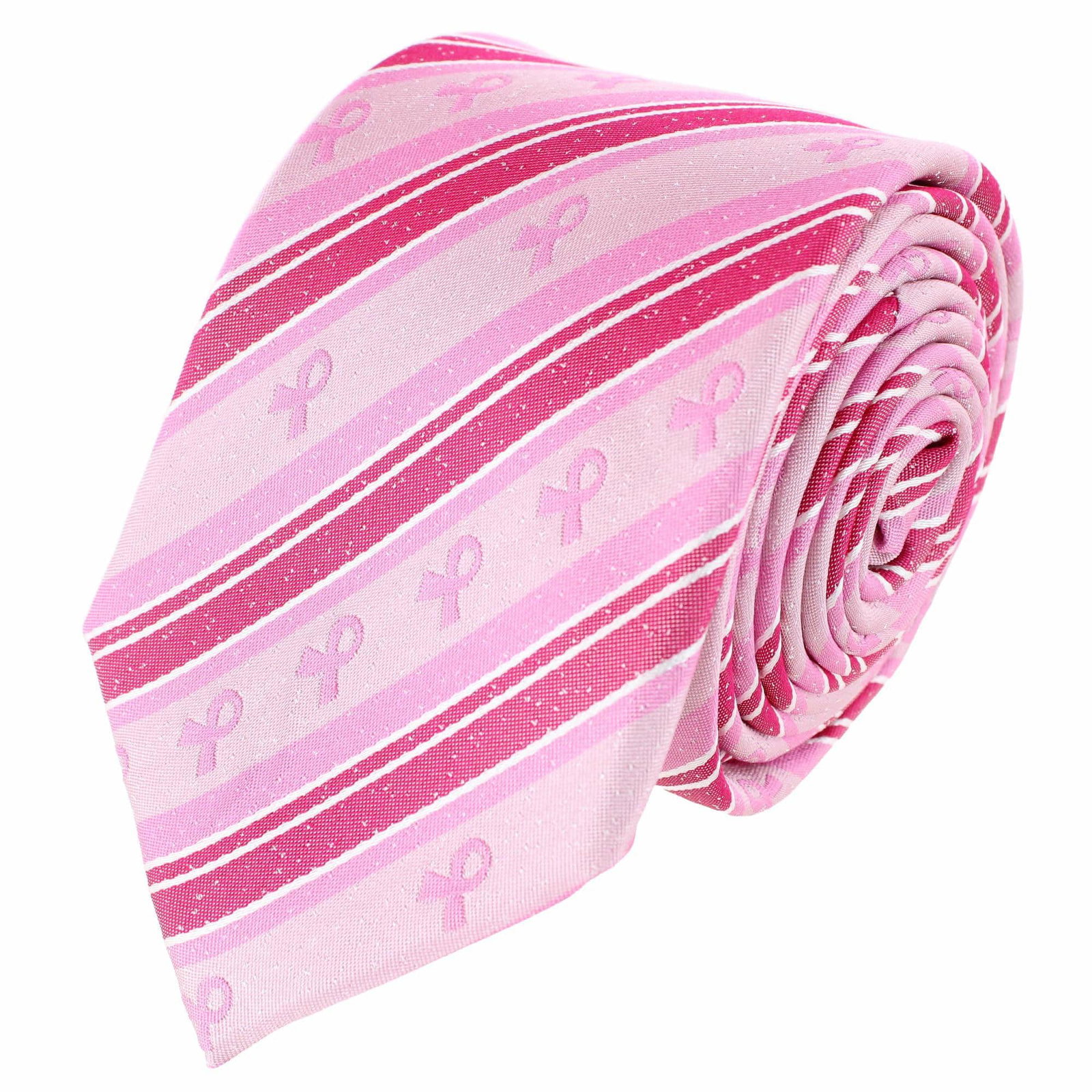 Image of Breast Cancer Awareness Silk Necktie