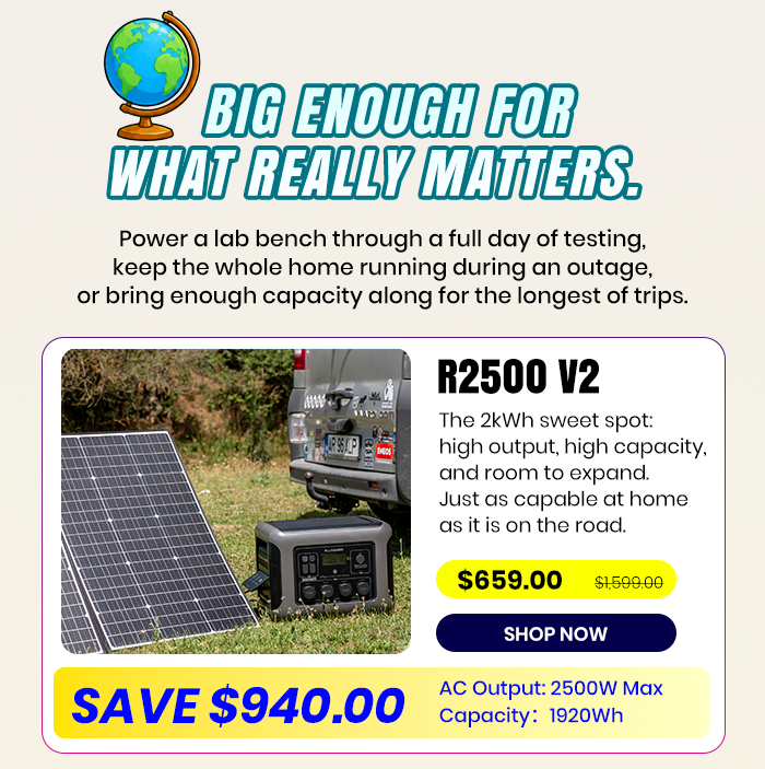 R2500 V2 Portable Power Station | 2500W 1920Wh