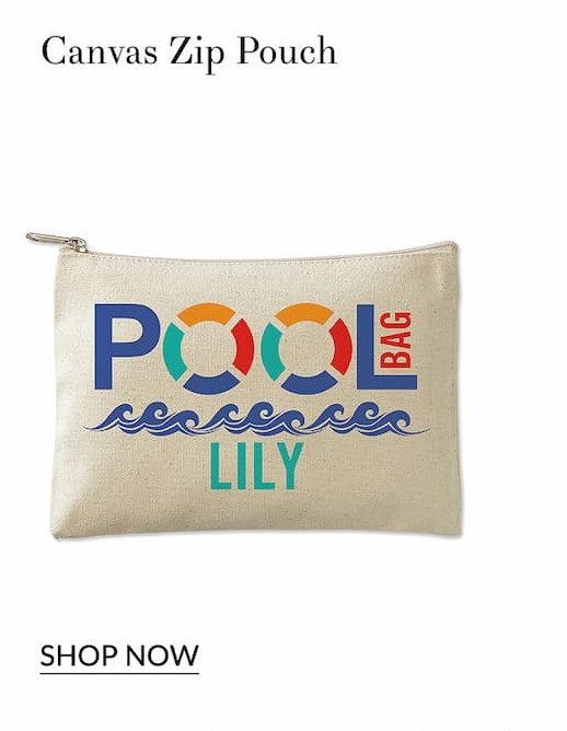 Canvas zip pouch