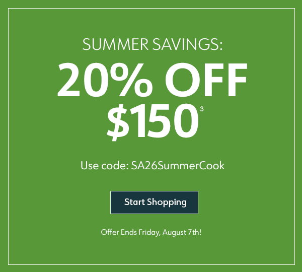 Summer Savings: 20% Off $150